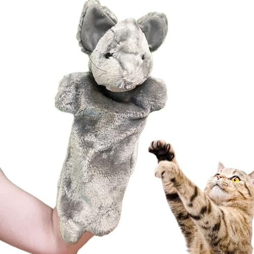 Qiwieod Guanto da Lotta per Gatti | Guanto Giocattolo per Lotta con Gatti - Gioco per Arricchimento Mentale Intrattenimento Allenamento Esercizio Indoor