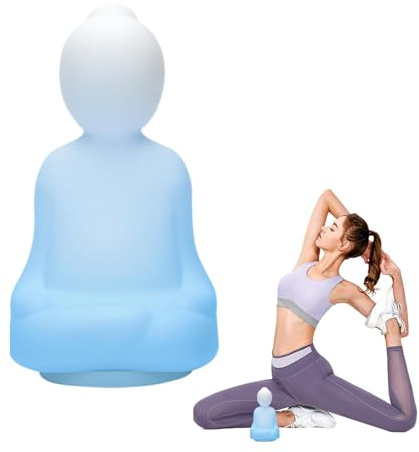 Atmender Buddha, Silikon-Atemlicht, Achtsamkeitsübung, 4/7/8, ruhiger, Yoga, geführte visuelle Meditation zur Reduzierung von Stress und ADHS, für Erwachsene, Kinder, Frauen