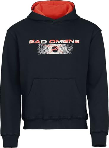 Bad Omens Logo Männer Kapuzenpullover schwarz/rot Band-Merch, Bands