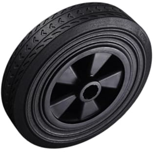 LIXSAZSE Roulette de Rechange pour Poubelle, Roue Robuste en Caoutchouc Plein, Accessoire offrant Un Support Durable pour Le conteneur à déchets, pièce de Rechange Pratique et