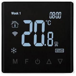 Smart Graffiti Zigbee Wireless Wifi Central Air Conditioner Thermostat Fan Coil Switch Remote Control Panel(Graffiti wifi model)