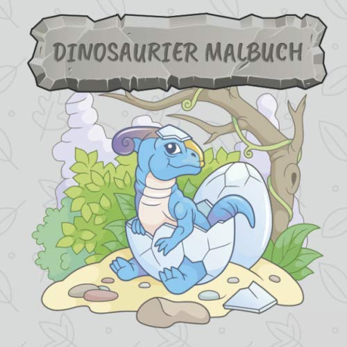 Dinosaurier Malbuch: 40 wunderschöne Dinosaurier zum ausmalen in verschiedenen Schwierigkeitsgraden - perfekt für Kinder ab 2 Jahren