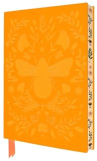 Exquisit Premium Notizbuch DIN A6: Jade Mosinski, Biene: Unser hochwertiges, liniertes Blankbook mit Softcovereinband aus Kunstleder mit ... künstlerisch gestaltetem Buchschnitt