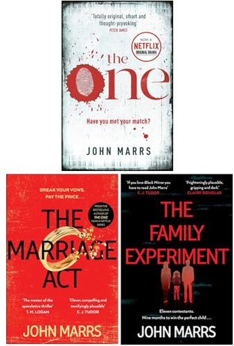 John Marrs Dark Future Series 3 Books Collection Set (The One, The Marriage Act & The Family Experiment)