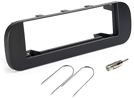 Sound Way Kit Montaggio Autoradio, Mascherina 1 DIN, Adattatore Antenna, Chiavi di Smontaggio, Compatibile con Fiat New Panda dal 2012