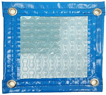 International Pool Protection Manta TÉRMICA (6x3m) DE 500 MICRAS Solar Energy con Refuerzo EN Todo EL Contorno + Cubierta DE PROTECCIÓN para COBERTOR Solar + ENROLLADOR TELESCÓPICO