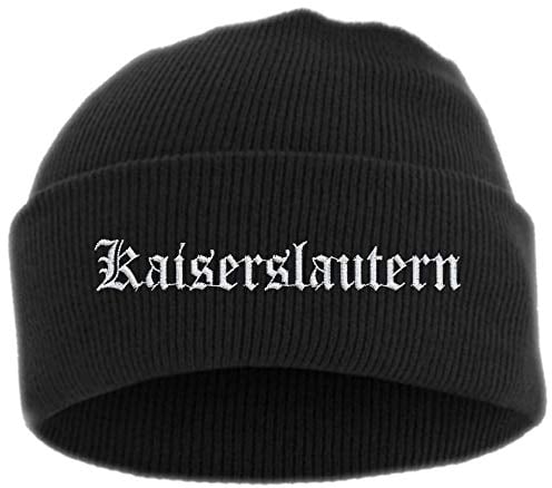 HB_Druck Kaiserslautern Umschlagmütze - Mütze - Bestickt - Einheitsgröße Schwarz