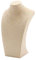 Leinen Holz Halskette Display Büste Stand Schaufensterpuppe Schmuck Halter Für Halsketten Kette, Halsband, Anhänger - Beige, b 205 × 340 mm