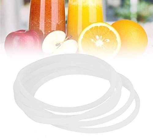 Duokon New Replacement Gaskets Rubber Seal Ring, Flexible White O-Ring Kitchen Spare Parts for Magic Bullet Flat Cross Blade 6 Pieces