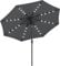 SONGMICS Sonnenschirm 300 cm mit LED-Solar-Beleuchtung, 32 LED-Lämpchen, UV-Schutz UPF 50+, beidseitig um 30° knickbar, für Garten, Terrasse, Pool, Balkon, ohne Ständer, grau GPU33GY
