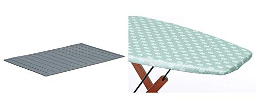 Foppapedretti Tappeto Porta Ferro Assai + Foppapedretti LaCopertina Copertina Copertura ASSE da Stiro, 103 x 52 cm