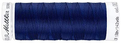 Seraflex - elastisches Garn zum Nähen - Alleskönner -2 Rollen á 130 m, Blau