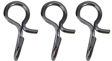 Fliegen Snap, Fliegenfischen Snap, 50PCS Fliegenfischer-Karabinerhaken, Fliegenfischer-Hakenclips, Edelstahl-Fliegenhaken-Köder Schnappfischer-Druckknöpfe zum Aufhängen von Ködern, Haken(S)