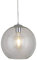 Britalia Polished Chrome & Clear Glass Dome Shade Vintage Pendant Ceiling Light | 25cm Diameter | 1 x E27 ES Lamp Bulb Required (Not Included) | Retro Design