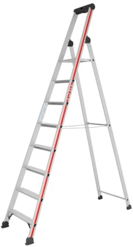 Hymer 4126 Stufenstehleiter mit Plattform, einseitig begehbar (8 Stufen)