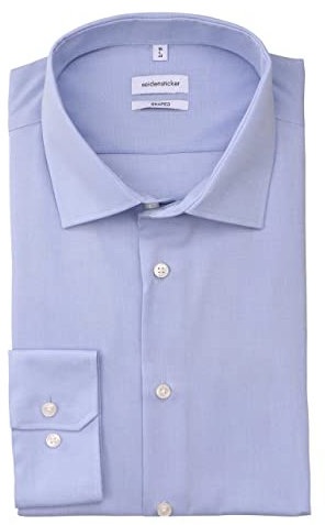 Seidensticker Herren Business-Hemd - Shaped Fit - Bügelfrei - Kent-Kragen - Extra langer Arm - 100% Baumwolle