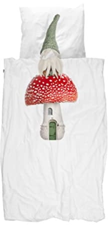 SNURK Bettwäsche GNOME Homeboy 135 x 200 cm inkl. 1 Kissenbezug 80 x 80 cm 100% Bio Baumwolle