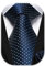 HISDERN Marineblaue Krawatten Für Herren Klassische Tupfen Taschentuch Formelle Elegant Hochzeit Krawatte & Einstecktuch Set Arbeit Schule