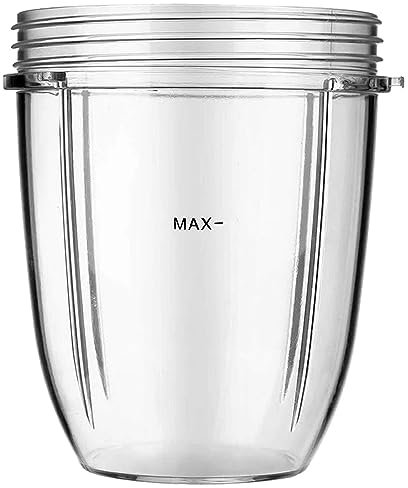 BuyParts Juicer Cups for NutriBullet Replacement Parts 600w 900W 18OZ 24OZ 32OZ Clear Mugs Blender Juicer Mixer-(32OZ) (24oz/700ml)