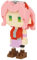 nanoblock Bandai Naruto Shippuden - Figurine Sakura Haruno - Figurine en Briques 160 pièces - Jeu de Construction Montage Maquette - Kit Construction Jouet Enfant 12 Ans et + Ado Adultes - NBCN136