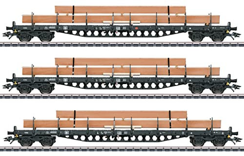 Märklin 47153 H0 3er-Set Rungenwagen Rs der DB AG, MHI