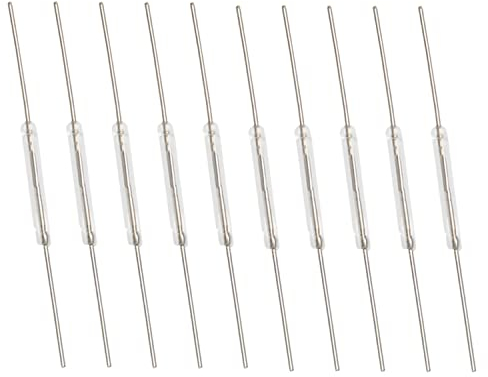 AZ Delivery 10 stücke N/O Reed schalter Magnetische Schalter 2 * 14mm Schließer Magnetische Induktion schalter Für Arduino