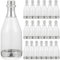 Alipis 20Pcs Mini Champagne Bottles, Plastic Clear Candy Box Metallic Silver Champagne Bottle Shaped Treat Box Party Favors Gifts Packing for Wedding Bridal Shower, Baby Shower, Christmas (Silver)