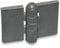 Ganter Normelemente | Scharnier zum Anschweißen - GN 1366-ST-60-40-A-BL | Stahlprofil | BxL: 60x40 mm, Schwarz