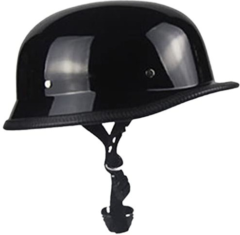 qloijnv Ouverte Open Face Demi Casque Hommes Et Femmes Casque Bol Moto Bols, ECE Homologué Casque Jet Rétro Casque De Scooter Casque De Cyclomoteur Casque De Moto Allemand
