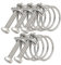 Abrazaderas de manguera de doble alambre de 65-70 mm, clips de manguera de acero inoxidable 201, cierre universal de tubo de fontanería (paquete de 5)