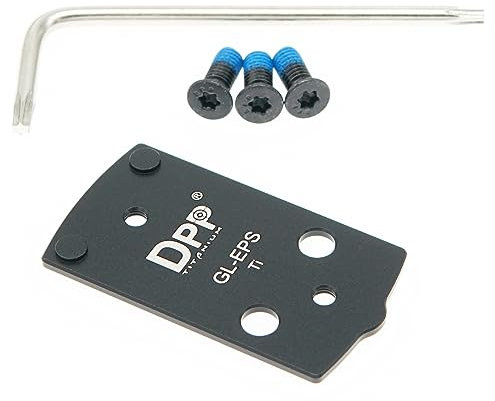 DPP Titanium Placa adaptadora para Glock 43X/48 Mos Hellcat OSP Holosun EPS - GL-EPST