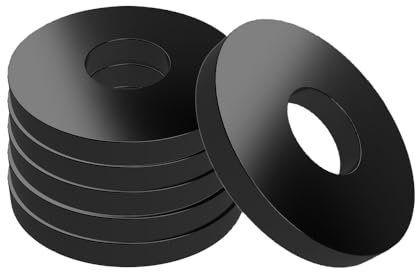 Offgridtec Edelstahl-Unterlegscheiben DIN304 V2A, M16 x 50 mm, korrosionsbeständige Unterlegscheiben für Solar-Montage, Bauwesen, Elektronik, Automobil- und Industrieanwendungen (25 Stück, Schwarz)