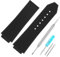 RBIPO 25mm Gummi Uhrenarmband für Big Bang Ersatz Uhrenarmband Wasserdicht Silikon Armbänder für Männer und Frauen