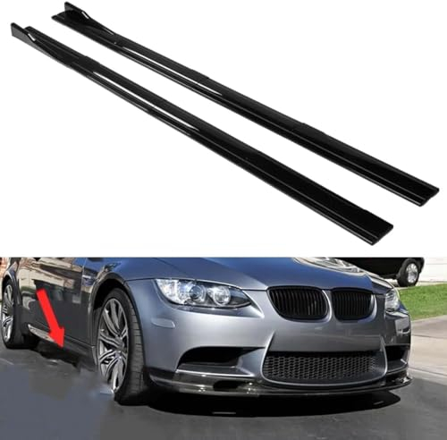 Auto-Seitenschweller für BMW E90 E91 E92 E93 M3 2007-2013, Seitenschweller-Verlängerung, Rocker-Panel-Splitter, Styling-Zubehör,Glossy Black