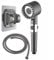 Shower Head with 1.5M Hose High Pressure Filtered Shower Head 4 Mode Handheld Pressurized Large Shower Head with Water Pause Switch Shower Accessories, Grey