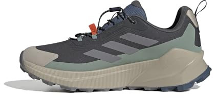 adidas Herren Terrex Trailmaker 2 Gore-TEX Speed LACE Hiking Shoes Wanderschuhe, Carbon/Grey Three/Silver Green, 45 1/3 EU