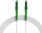 nexinex - 30m weißes Glasfaserkabel LC/APC auf LC/APC Patchkabel | Telekom, Vodafone, 1&1, Fritzbox, etc. kompatibel | LWL Simplex Singlemode OS2 FTTH Glasfaser Lichtwellenleiter Kabel