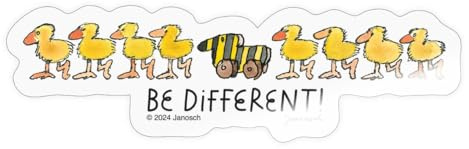 Janosch Tigerente Be Different Spruch Sticker Aufkleber