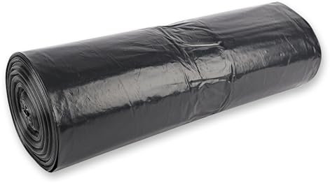 Profi-Müllsack - 360 Liter - LDPE-Abfallsack, Polyethylen-Müllsack, LDPE-Müllbeutel, LDPE-Abfallbeutel, schwarz, auf der Rolle, großer Müllsack