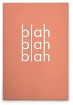 A.S. Création Leinwandbild Blah Blah Blah - Wandbild in Orange, Rosa - 40 x 60 cm - DD133020