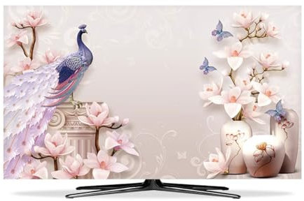 Couvercle Anti-poussière pour Moniteur TV 22-80 Pouces, Housse De Protection pour Panneau LCD LED HD, Pc De Bureau Et T V(Size:80IN,Color:C)