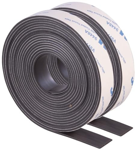 AGT Magnetklebeband stark: Selbstklebendes A+B Magnetband, 3M, zuschneidbar, 3 m + 3 m, 15 mm (Fliegengitter-Magnete Fenster, Befestigungsbänder)
