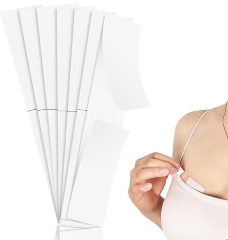 BUTBU Fashion Tape Doppelseitig, 100 Stück Klebestreifen Kleidung, Doppelseitiges Klebeband Haut, Garment-Tape, BH tape, für Mode Körper Clothing Zubehör Abendkleidung Hemden-85x18MM