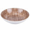 Lot de 6 assiettes creuses en porcelaine, marron, texture