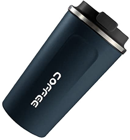 Masyrt Affichage intelligent de la température Tasse à café Portable 304 Tasse d'isolation en acier inoxydable Style simple Couleur pure Génération 2ème (510 ml)