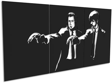 Kajaro Filmstil Wandbild Holz 3-teilig, 1500x800 mm, selbstklebend | Gratis: zweites kleineres Bild. Selbstklebende Holz-Wanddeko in Metalloptik, einfache Montage ohne Bohren.