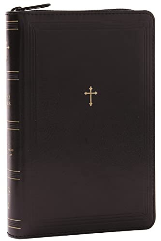 NKJV Compact Paragraph-Style Bible w/ 43,000 Cross References, Black Leathersoft Zipper Closure, Red Letter, Comfort Print: Holy Bible, New King James Version: Holy Bible, New King James Version