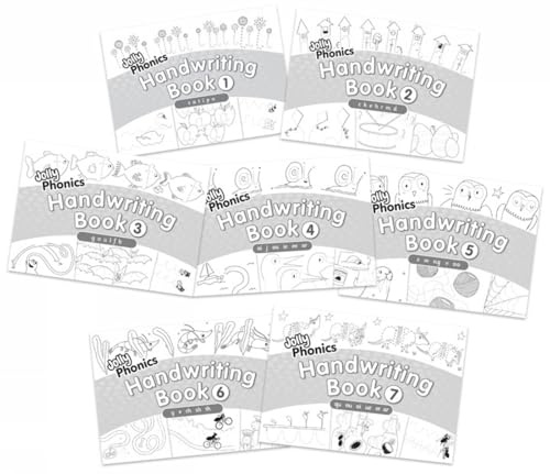 Jolly Phonics Handwriting Books Complete Set (1-7): In Precursive Letters (British English edition)