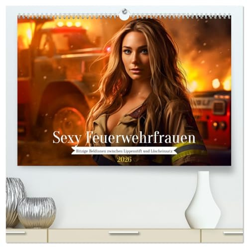 Sexy Feuerwehrfrauen: Hitzige Heldinnen zwischen Lippenstift und Löscheinsatz (hochwertiger Premium Wandkalender 2026 DIN A2 quer), Kunstdruck in ... Feuerheldinnen im Einsatz (CALVENDO Menschen)