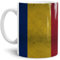 Tassendruck Flaggen-Tasse/Souvenir/Urlaub/Länder-Fahne/Kaffetasse/Mug/Cup - (Rumänien, Retro-Optik)